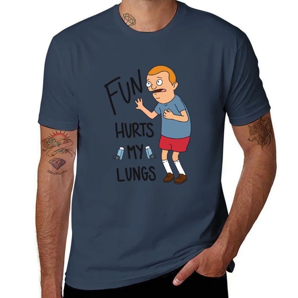 RegularSized Rudy Fun Hurts My Lungs Classic TShirt Sun Protective Outdoor Tee Top