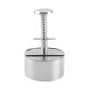 Presse à hamburgers en acier inoxydable 304, ronde antiadhésive, manuelle, moule à boules de riz, épaisseur ajustée, outils de cuisine pour barbecue au bœuf