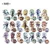Sunsyea Genshin Impact Official Merch miHoYo Original Authentic Liyue Series Badge Acrylic Stand Xiao Zhongli Hu Tao Ganyu