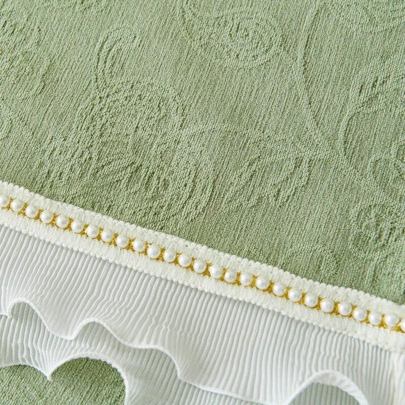 Chenille  Lace Light Luxury Sofa Cover Anti-cat Scratch Solid Color Non-slip Sofa Cushion Cover Four Seasons Universal Couch Mat