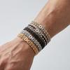 Heren RVS 5-delige schakelarmband voor Man Vrouw Sieraden Waterdicht Cadeaus Armbanden 8MM Breedte Horlogeband Stijl