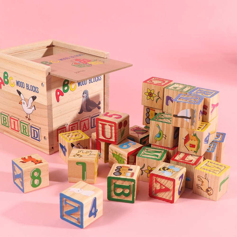 Jouets Cognitifs Lettres de l'Alphabet et Chiffres Éducation Précoce Blocs Empilables Chiffres Jouet Enfant