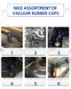 Gummi-Vakuumkappen-Stopfen-Set, 102 Stück Sortiertes Vakuumstopfen-Schlauchkappen-Sortiment