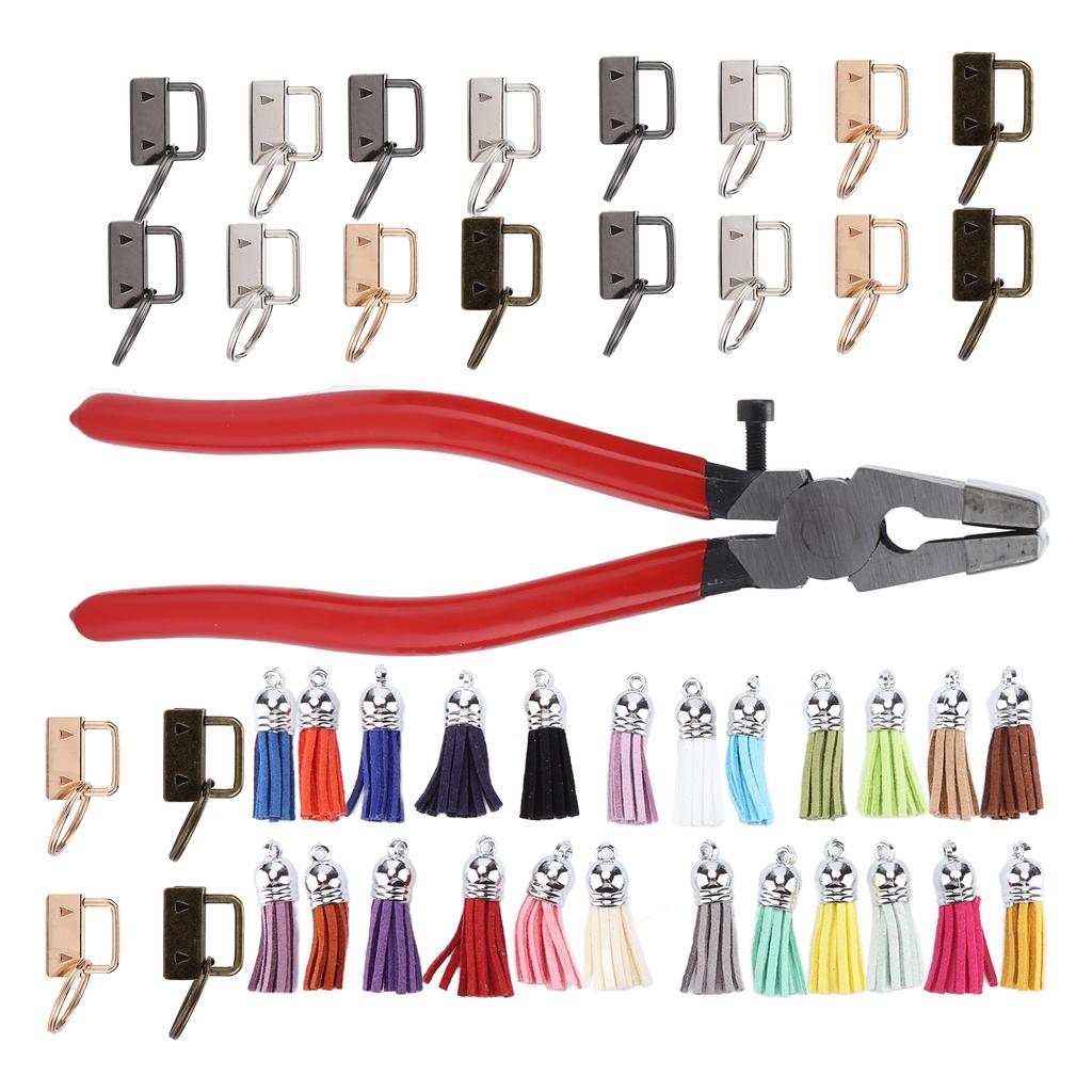 Key Fob Hardware 25mm/1.0in Tassel 24 Colors Practical Keychain Supplies for DIY Handicraft
