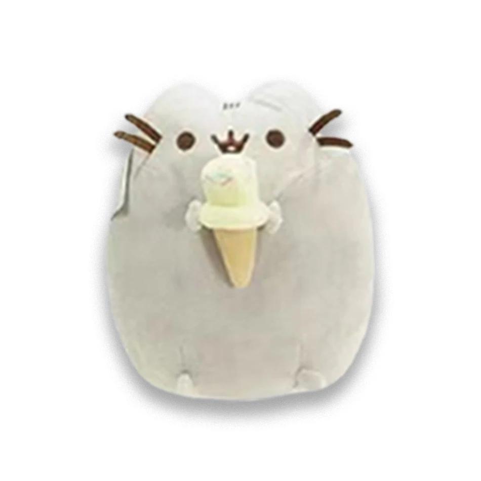 Divertido gato de peluche de , juguete de dibujos animados, gato de Anime suave, animales de peluche, muñecos de peluche, decora