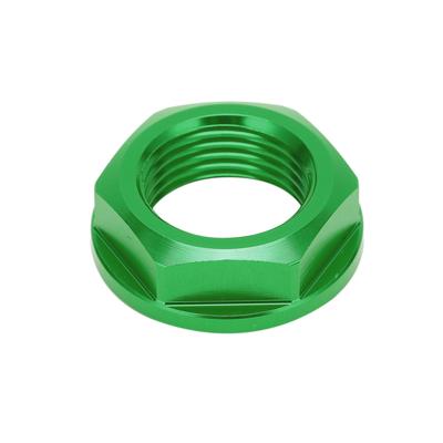 Motocyklowa nakrętka osi przedniego koła M18x1.5 Aluminiowa zamienna dla KAWASAKI KLX450R 08?19Zielony