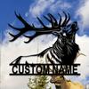 Metal Reindeer Wall Art, Black Iron Silhouette, Adhesive Decorative Sculpture, Indoor Hanging Sign, Home Decor