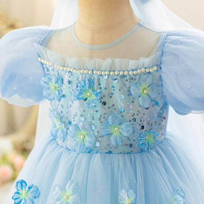 Girls' Fashionable Flower Fairy Tulle Ball Gown Princess Dress Children's Princess Dress