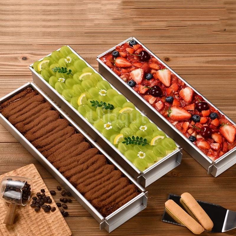 Tiramisu Cake Mold and Cake Shovel Aluminum Alloy Removable Non-Stick DIY Cake Mousse Muffin Pan for Home Baking Enthusiasts