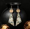 Trendy Triangle Dangle Wooden Earrings - Stylish European & American Fashion