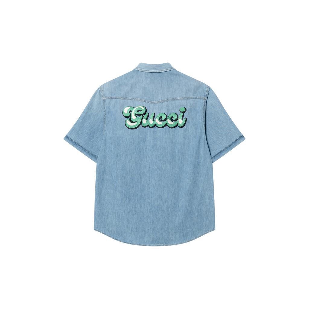 GUCCI Short Sleeve Denim Shirt 729938-XDCC2-4447