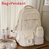 Sweet Girl Backpack With Fabric For School Use