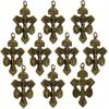 10 Pcs Metal Pardon Crucifix Catholic Pendant With St Benedict and Milagrosa Medal DIY For Rosary Necklace Making Parts