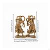 Fighter Figurine Miniature Tabletop Ornament AntiqueStyle Decorative with Base for