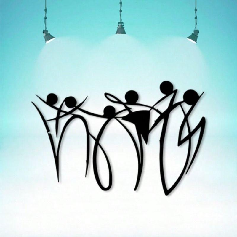 Antique Black Metal Wall Sculpture for Garden Interior Decor