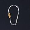 10/20/30Pcs D Type Locking Carabiner Screw Gate Multipurpose D-Ring Anti Lost Clip For Outdoor Hiking Camping And Keychain Use