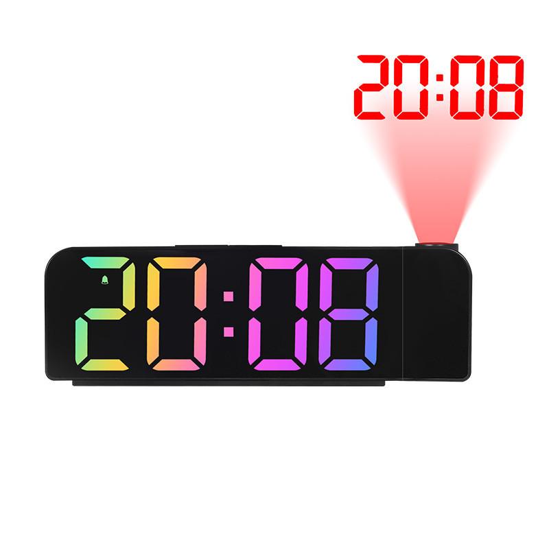 Modern Minimalist Digital Alarm Clock With Led Display And Temperature For Home Use