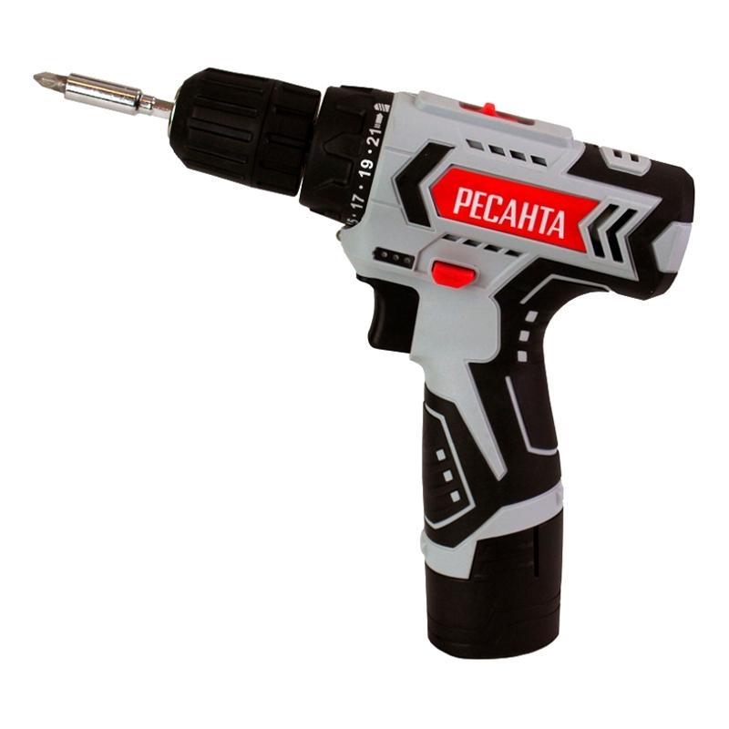 

Аккумуляторная дрель-шуруповерт Ресанта Да-12-2л