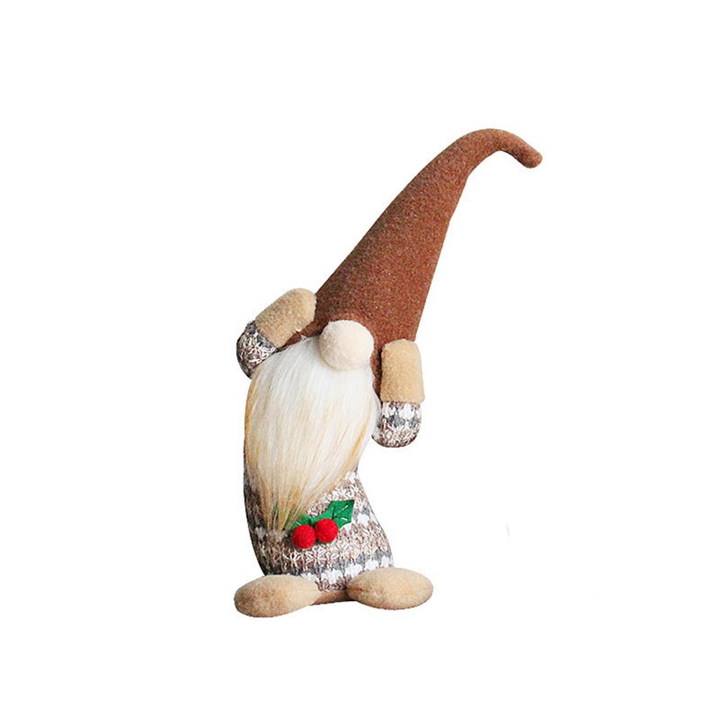 Bending Faceless Doll Ornaments Dwarf Old Man Plush Doll Holiday Decoration