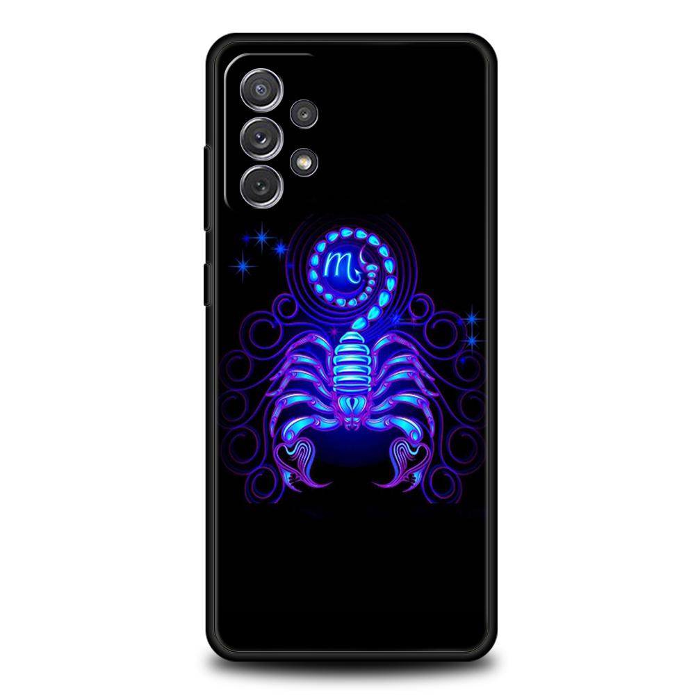 

Силиконовый чехол со знаком зодиака для Samsung Galaxy A32 A52 A13 A22 A72 A51 A71 A41 A11 A31 A21S 5G Роскошная защитная крышка для телефона Чехол Fundas Сумка Samsung A52 5G