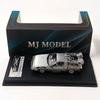 MJ 1:64 Back To The Future Time Machine DMC-12 Delorean Diecast Alloy Model Car Static Collection Decorated Holiday Gifts Toys