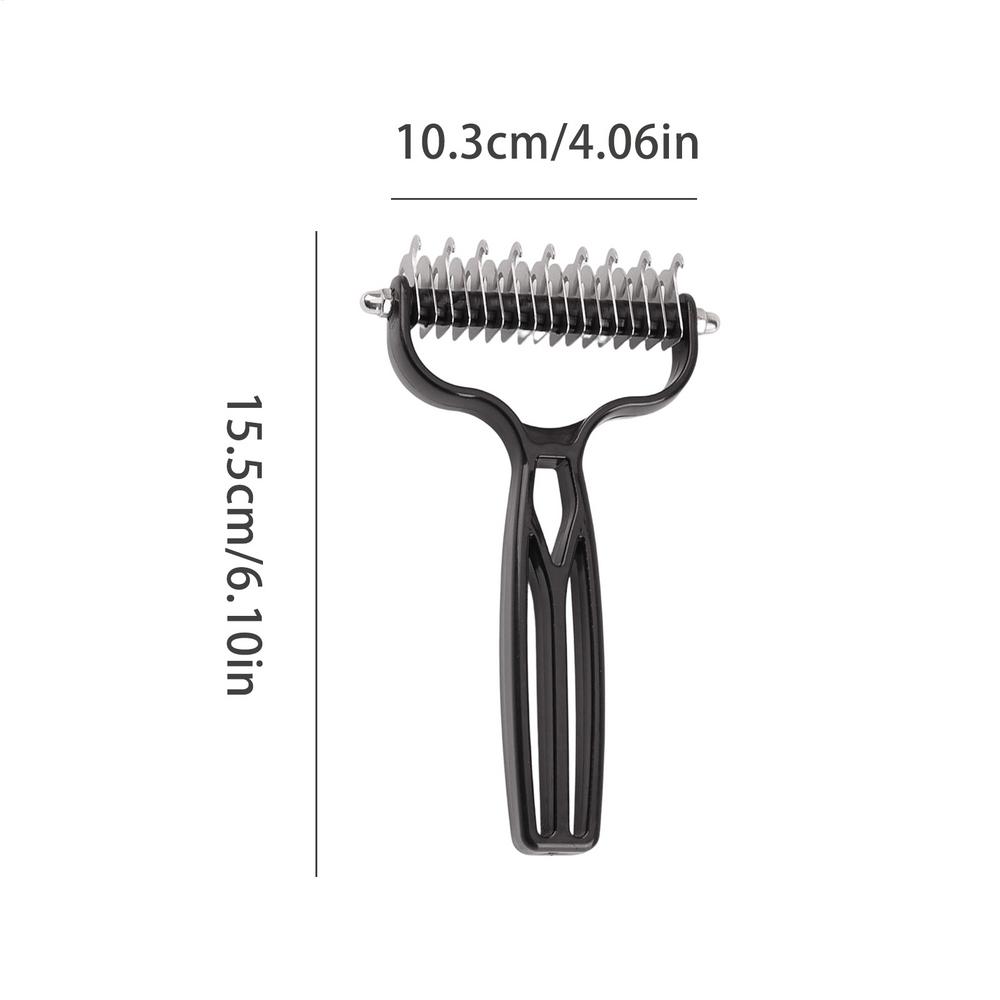1PC Pet Deshedding Brush Pet Grooming Comb Stainless Steel Shedding Pet Comb Professional Hair Removal Brush for Dogs Cats