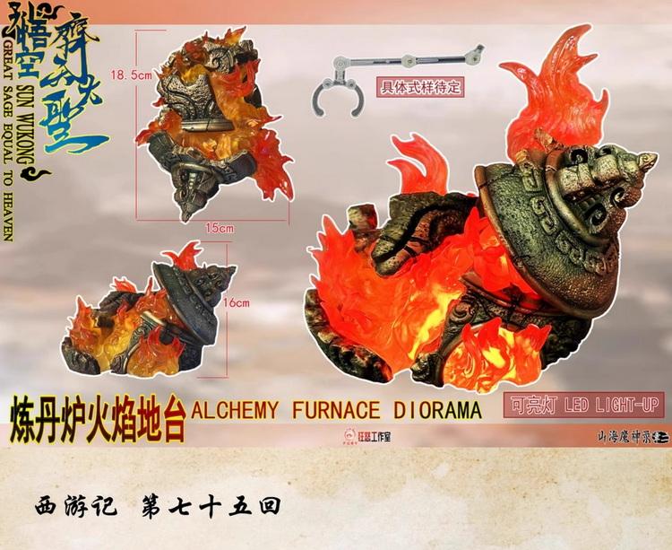 Original Fury Actionfigur Sun Wukong Kampfschaden Version 1/12 Maßstab Sammlerstück Berg Meer und Dämonengott Thema