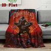 Horror Pumpkin Head 2D Flat Pattern Flannel Blanket High quality All Seasons Warmth and Comfort Perfect for Christmas Gifts.SMT0917376