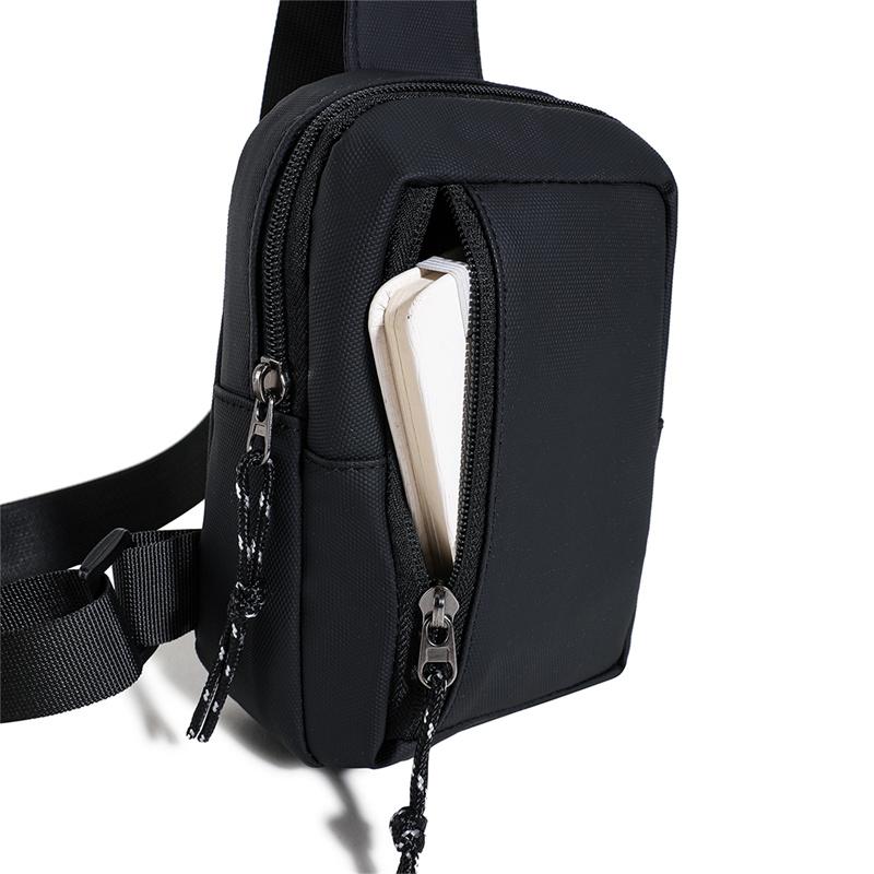 Fashion Men Chest Bag Shoulder Body Bag Simple Oxford Crossbody Bag For Male