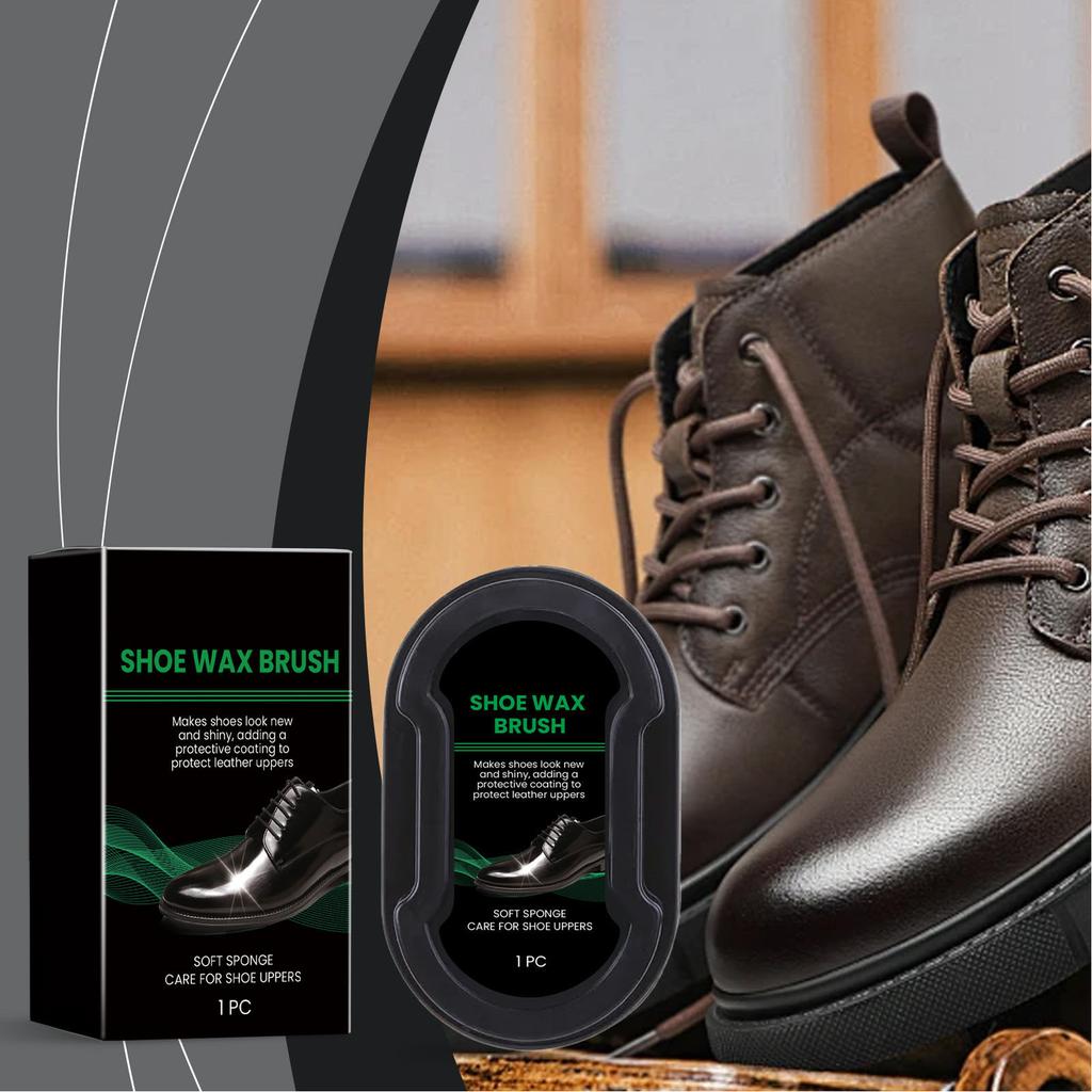 2pcs Shoe Shine Sponge for Boots Furniture Jacket Briefcase Long Lasting Instant Gloss Dirt Removal Shoe Polish Sponge