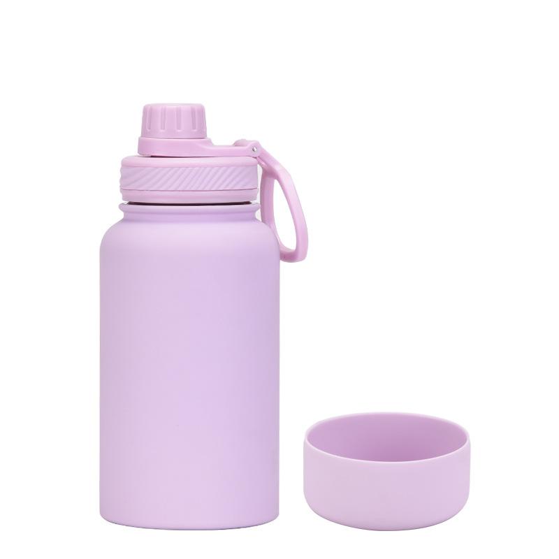 650Ml Stainless Steel Thermos Cup Non-Slip Outdoor Portable Water Cup Simple Wide Mouth Sports Kettle