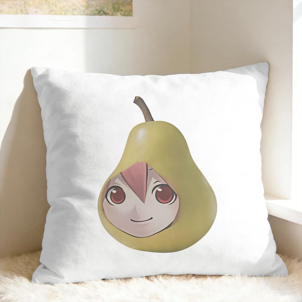 Pearto Creative Kasane Teto Expression Pillow Cover  Morden Pillow Case For Living Room Chair Comfy Cushion Cover Gift