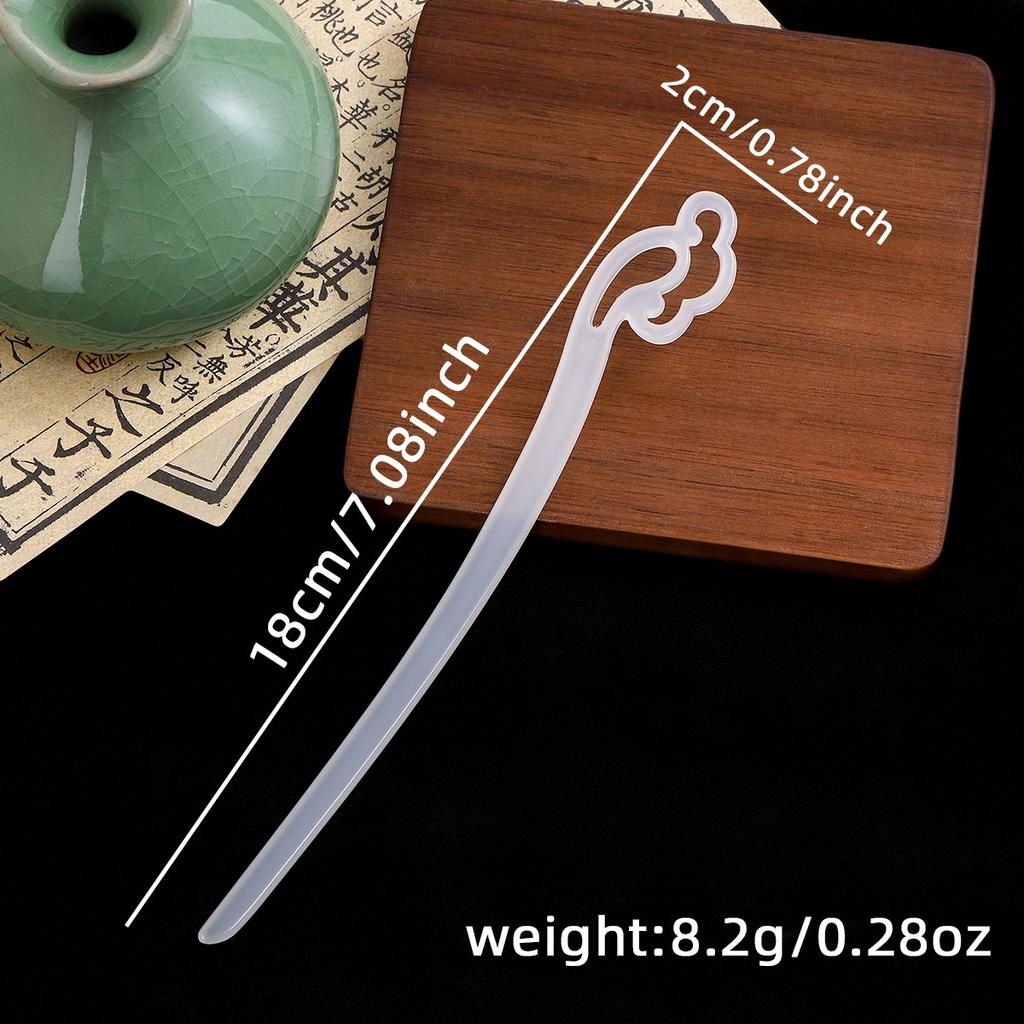 New Chinese Ethnic Style Simple Elegant Xiang Yun Acrylic Hairpin Ancient Style Temperament Hanfu Cheongsam Coiffure Hair Accessory