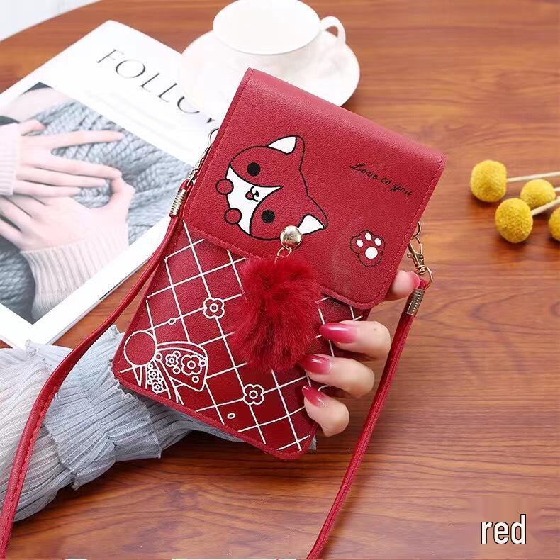 Women's Transparent Touch Screen Crossbody Phone Bag – Cute, Thin & Simple Mini Shoulder Coin Purse