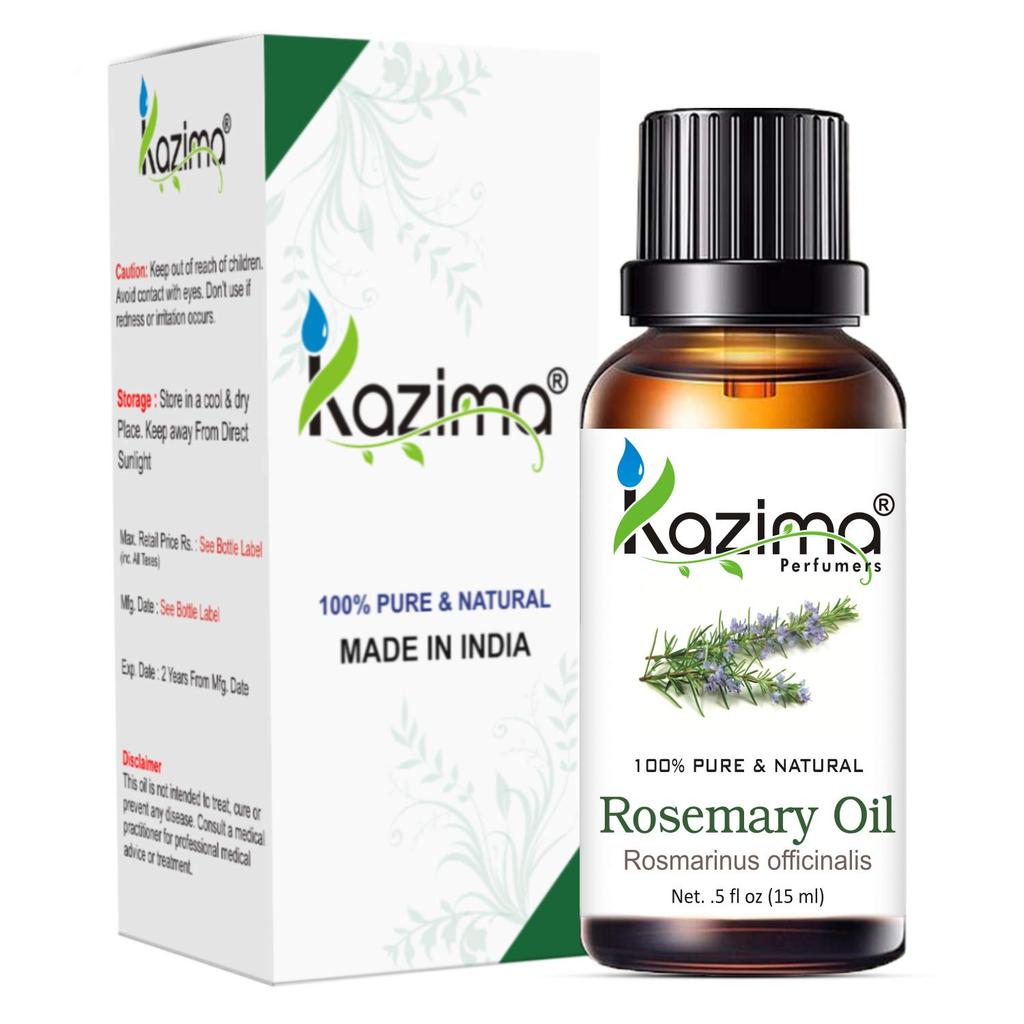 KAZIMA Essential Oils - Rosemary Oil, Lavender Oil & Tea Tree Oil (Combo Pack of 3) 15 Ml Each