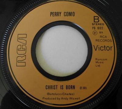 7inch Record PERRY COMO - Christmas Dream PB10122 RCA 1974 UK Pop Used