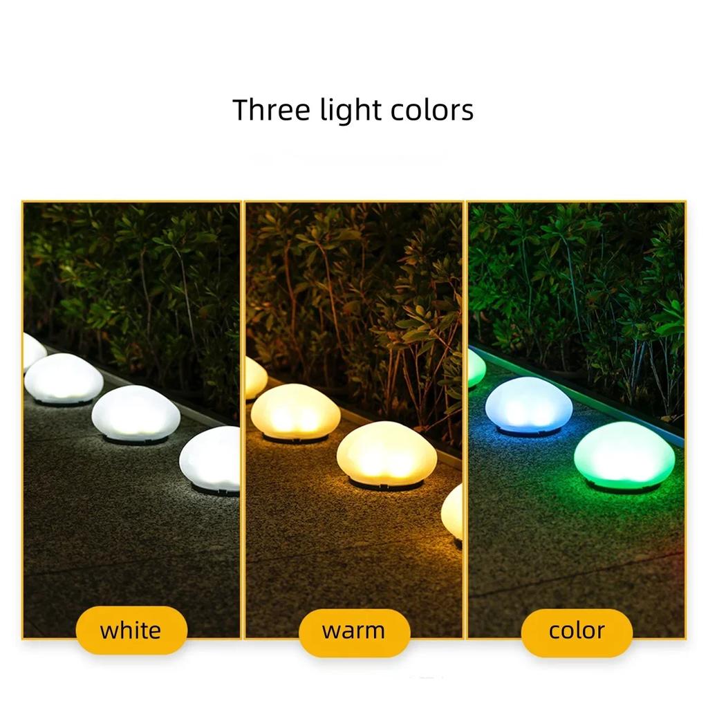 LED Solar Gartenleuchten Landschaft Rasen Dekoration Leuchtender Stein Licht Außen Wasserdicht Straßenweg Beleuchtung Solarbetriebene Lampe