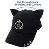 Metal Rings Hip Hop Cap Cat Ear Sunscreen Hat Creative Baseball Caps  Four Seasons