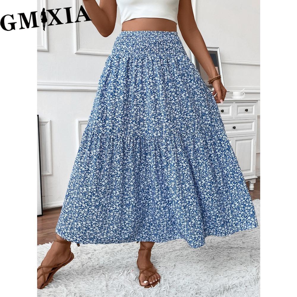 

GMXIA Women s Fashion Leisure Casual Summer Spring Skirt S чорний