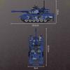 Military Model With figures World War II King Tiger Heavy Main Battle Tank Model Building Blocks Brick Puzzle Toys Gift 1974PCS