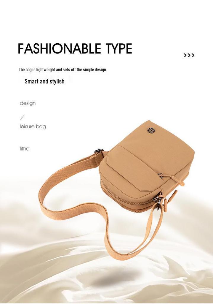 ChiBao Women's Summer Nylon Crossbody Bag - Lightweight, Wear-Resistant, Portable, Casual Small Square Bag.