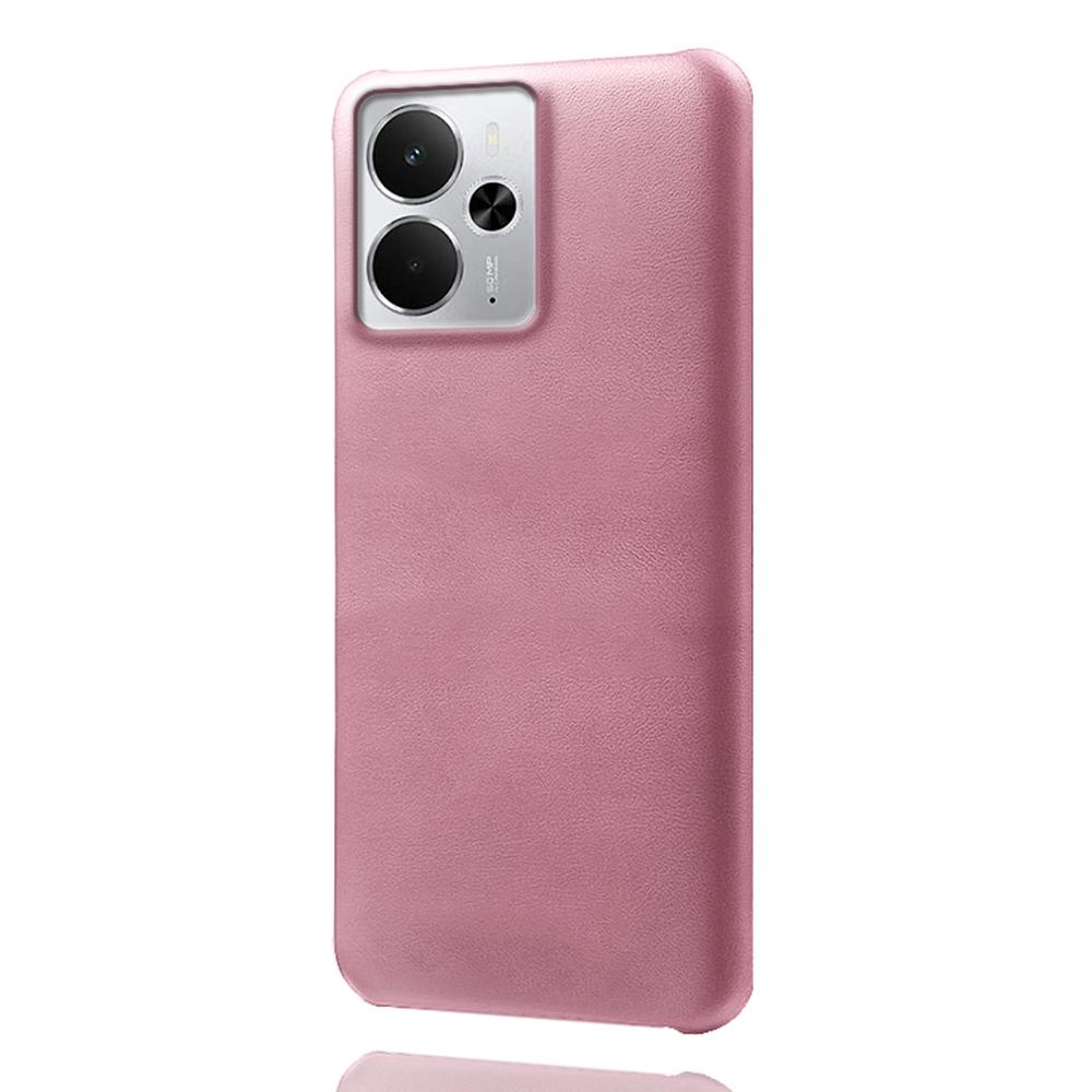 For Realme 14 5G Case Calf Texture PU Leather Hard PC Protective Phone Cover