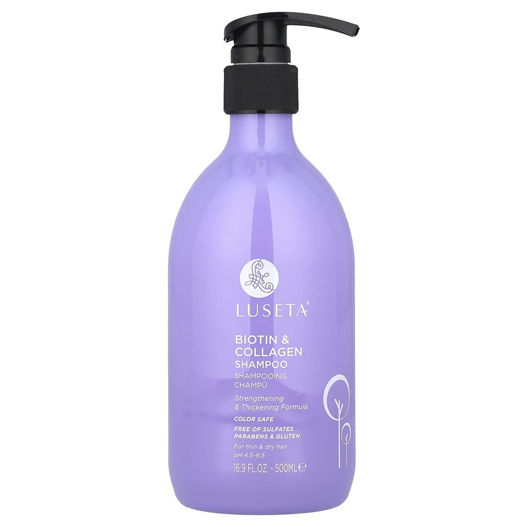 Biotin & Collagen Shampoo, For Fine, Dry Hair, 500Ml (16.9Fl Oz)