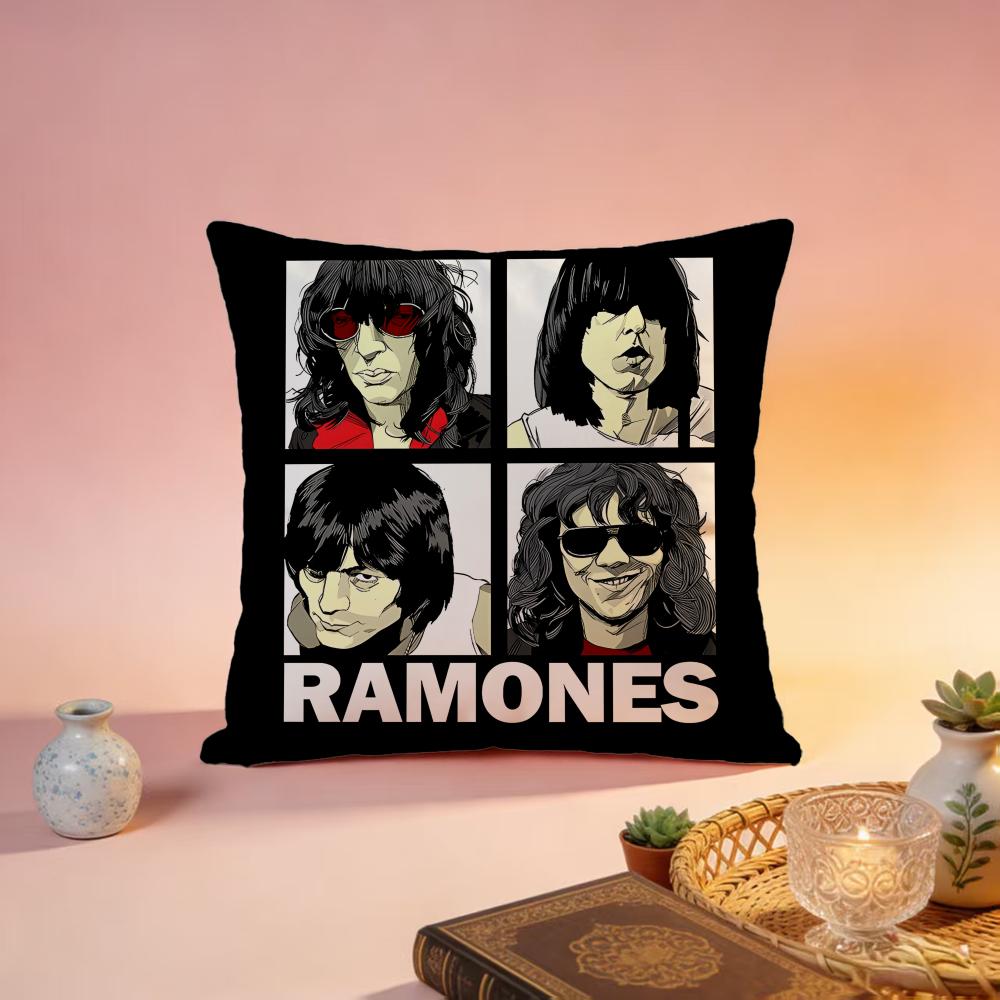 Trending RRamonesed Cushion Cover Premium SkinFriendly Pillow Case MultiPurpose for Home Office Travel