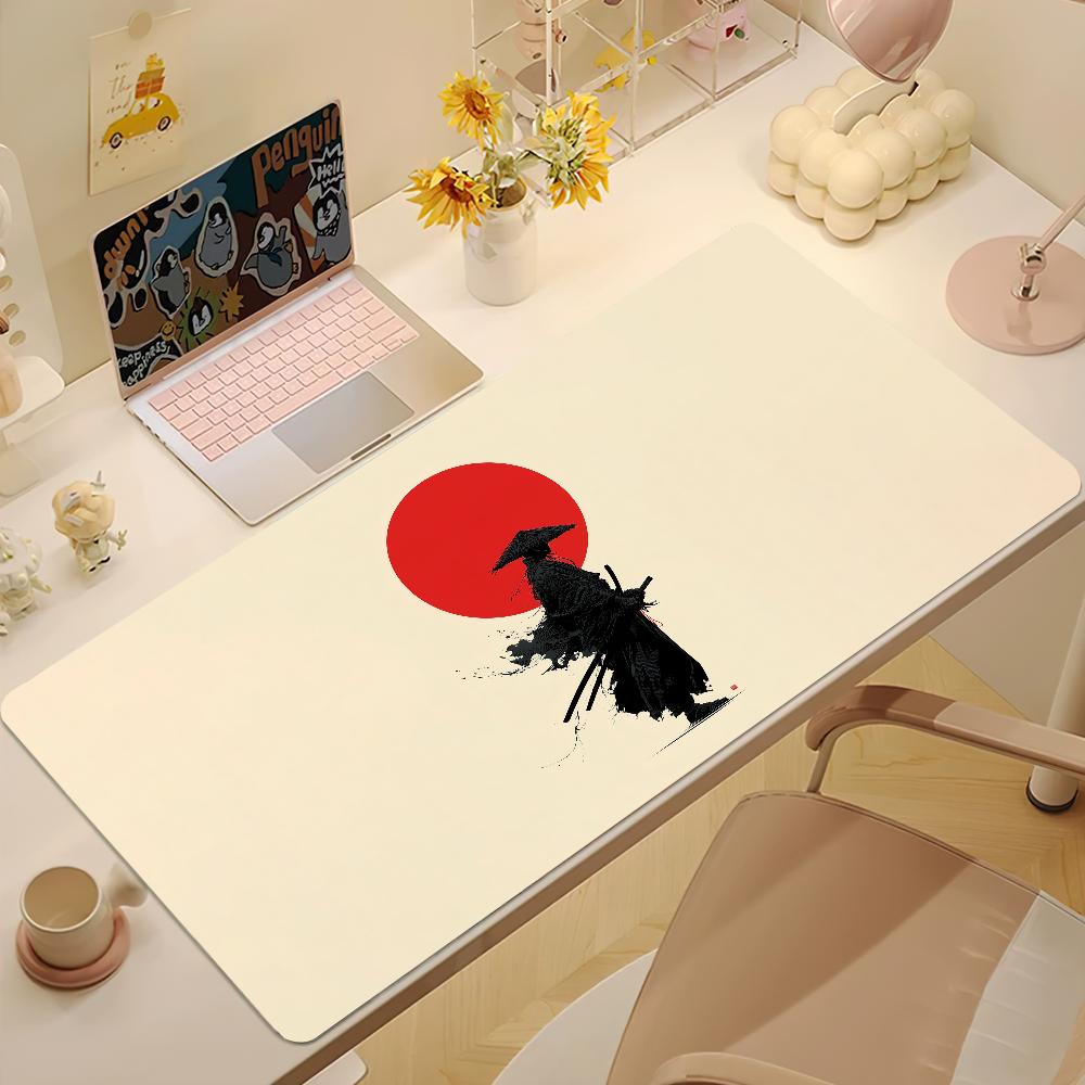 Miyamoto Musashi Samurai Japanese Mouse Pad Desk Mat Large Nonslip Antifray Keyboard Ergonomic Office Rubber PC Home Custom