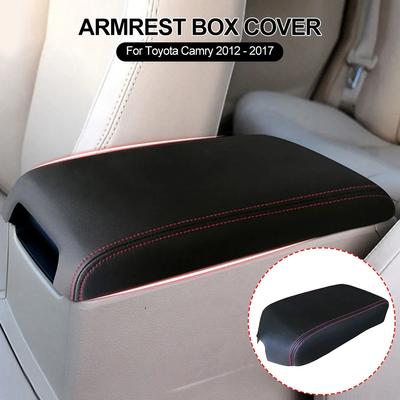 Cutie Cotieră Auto Capac Consola Centrală Husă Cotieră Accesorii Interioare Husă din Piele Microfibră Pentru Toyota Camry 2012 - 2017