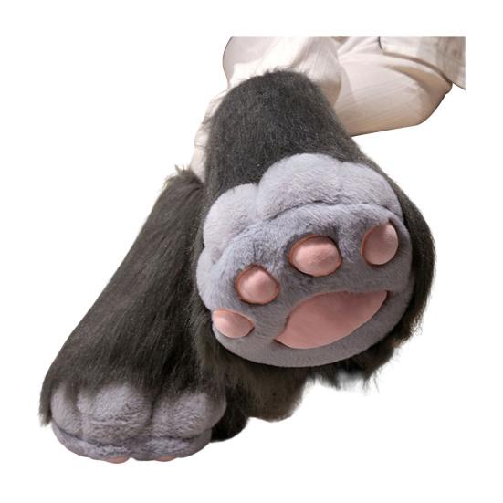 1 Stück Tierpfoten-Handschuh Stiefel Plüsch Fellige Pfote Schuh Flauschig Niedlich Katzenpfoten-Handschuh Cosplay-Zubehör für Kostümpartys Tier-Themenpartys