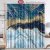 Home Decoration Curtains Marble Series Kitchen Coffee Shop Living Room Balcony Garden Curtain Made Of Polyester With Rod Pocket Washable Sitting Ready