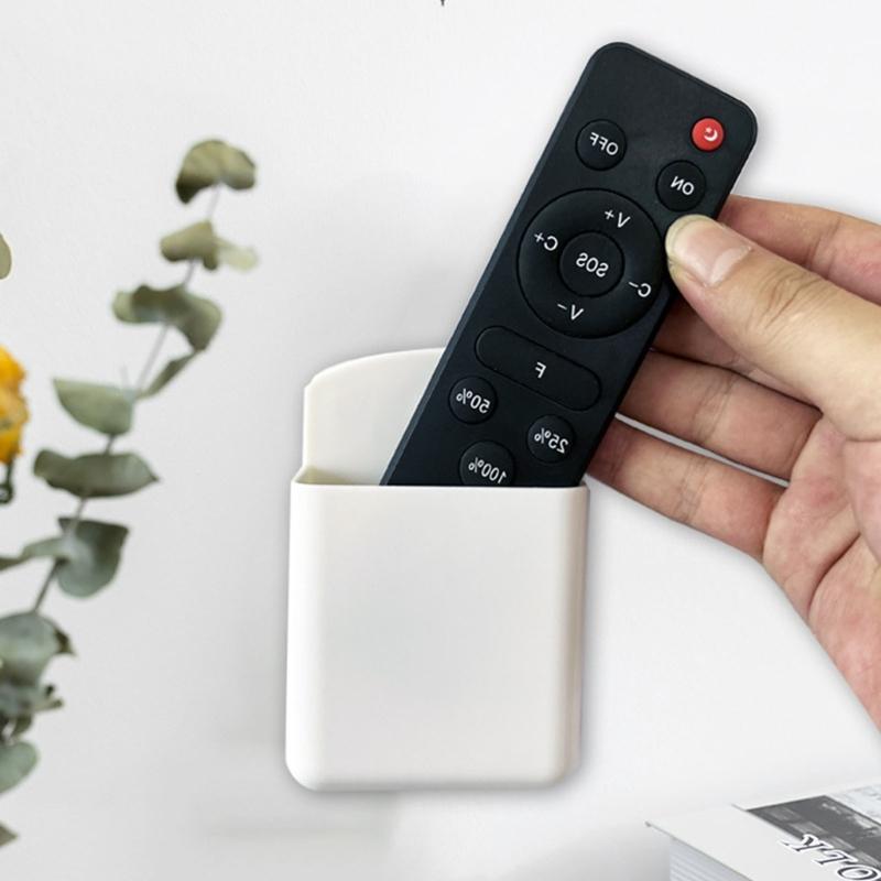 Pack of 6 ABS Plastic Wall Mounted Storage Boxes for Remotes Keys Multipurpose Use Various Locations