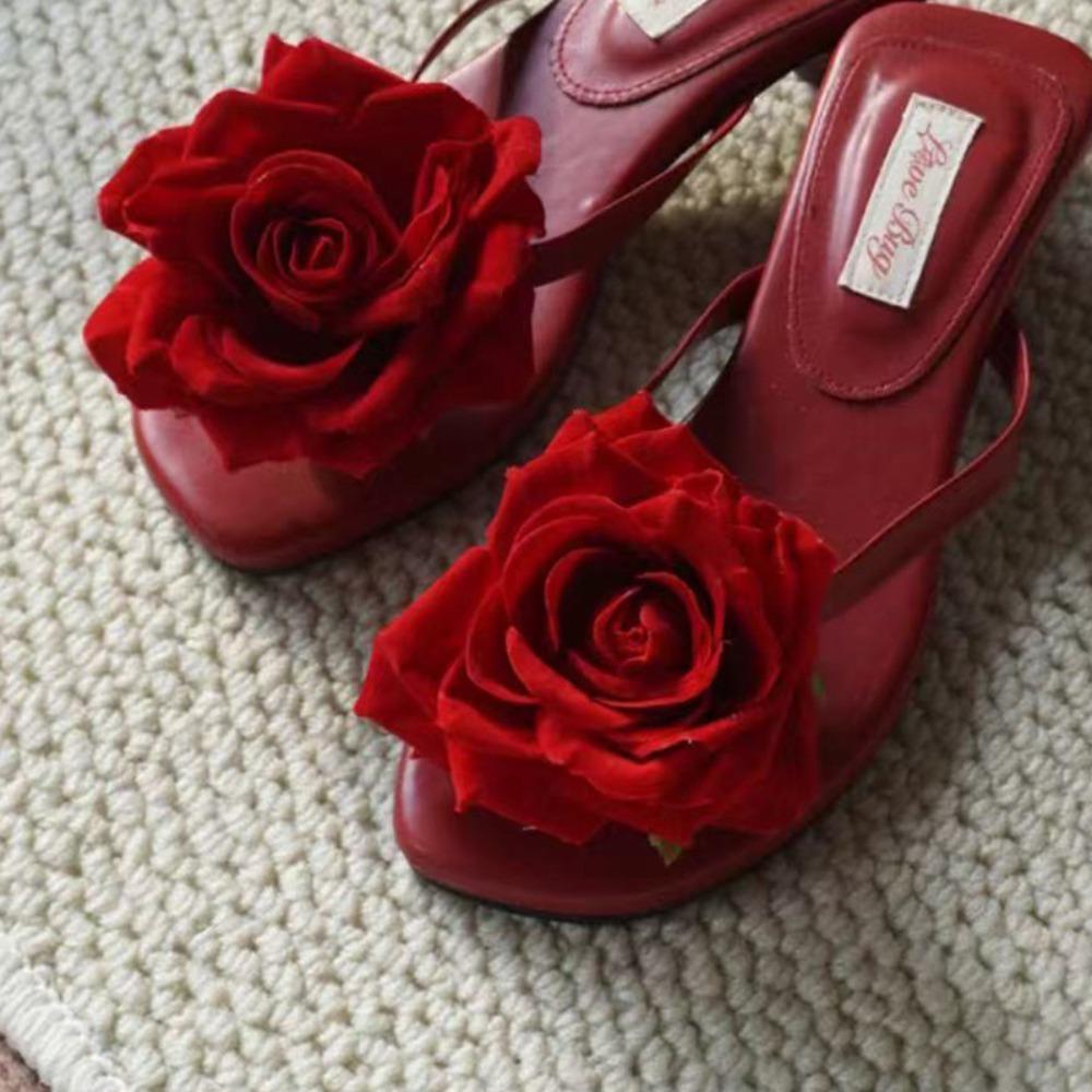 1 Ζευγάρι Προσομοίωση Πολύχρωμα Ταϊλανδέζικο Νεραϊδικό Λουλούδι Πόρπες Παπουτσιών Προσωποποιημένο Σχέδιο Πορσελάνη Προσομοίωση Πόρπες Διακόσμηση